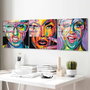 Wallity Cuadro Decorativo de Vidrio Templado Multicolor 50 x 50 cm